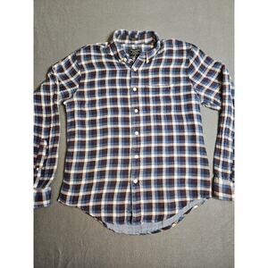 Abercrombie And Fitch Shirt Mens XL Plaid Muscle Long Sleeve Button Down Shirt